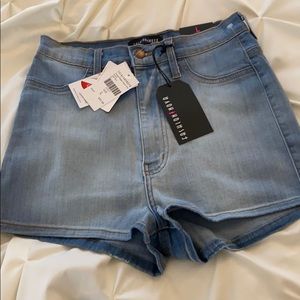 Fashion Nova Denim High Waisted Shorts - Size L